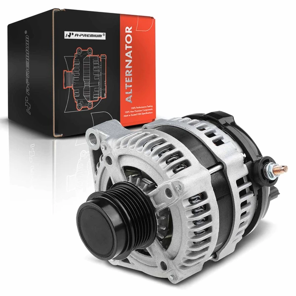 2001-2007 Dodge Caravan Alternator 140A 12V Clockwise 6-Groove Pulley A-Premium APALT350