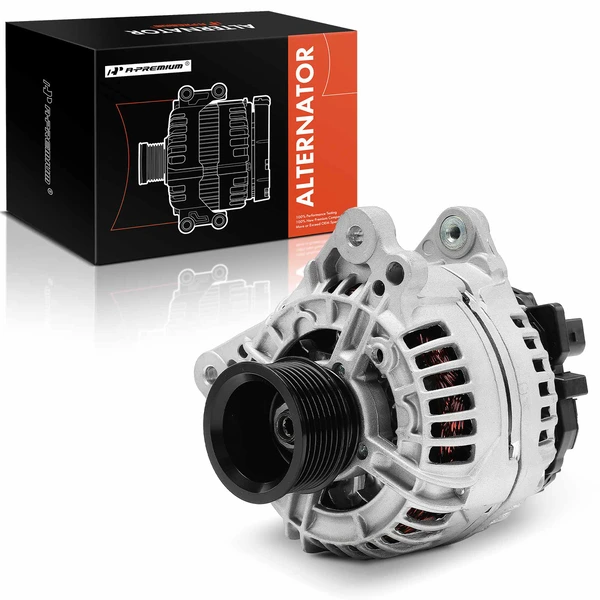 1999-2004 Volkswagen Jetta Alternator 120A 12V Clockwise 7-Groove Pulley A-Premium APALT1028