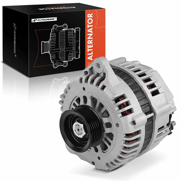 2001-2002 Nissan Pathfinder Alternator 110A 12V Clockwise 6-Groove Pulley A-Premium APALT1026