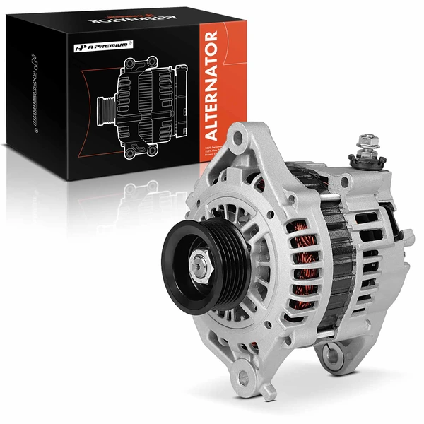 Alternator 80A 12V Clockwise 6-Groove Pulley A-Premium APALT1038