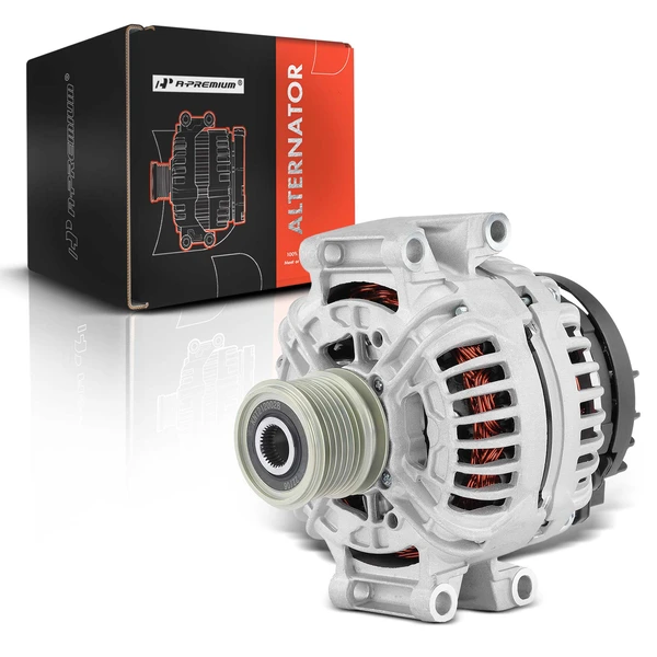 2003-2005 Mercedes-Benz C230 Alternator 120A 12V Clockwise 7-Groove Pulley A-Premium APALT376