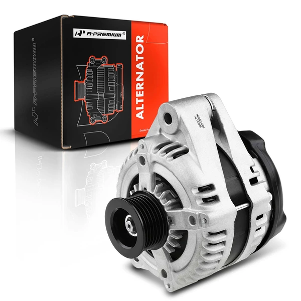 2003-2008 Jaguar S-Type Alternator 140A 12V Clockwise 6-Groove Pulley A-Premium APALT385