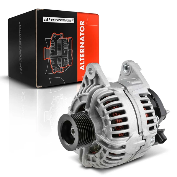 2003-2005 Dodge Ram 3500 Alternator 136A 12V Clockwise 8-Groove Pulley A-Premium APALT391