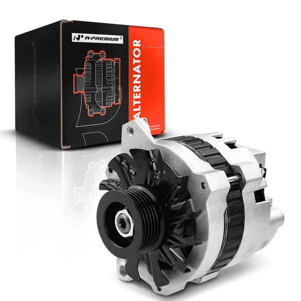 1991-1992 Chevrolet C3500HD Alternator 100A/105A 12V Clockwise 6-Groove Pulley A-Premium APALT403