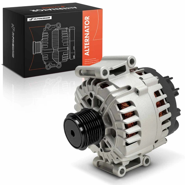 2017 Audi A3 Alternator 180A 14V Clockwise 6-Groove Pulley A-Premium APALT1285