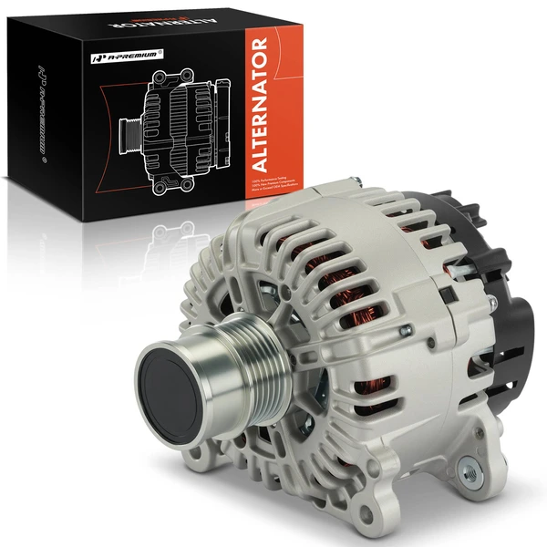 2016-2018 Volkswagen Jetta Alternator 140A 14V Clockwise 6-Groove Pulley A-Premium APALT1297