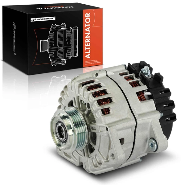 Alternator 250A 14V Clockwise 4-Groove Pulley A-Premium APALT1301