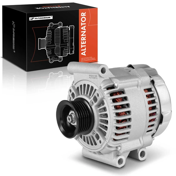 2002-2004 Mini Cooper Alternator 105A 12V Clockwise 6-Groove Pulley A-Premium APALT1088