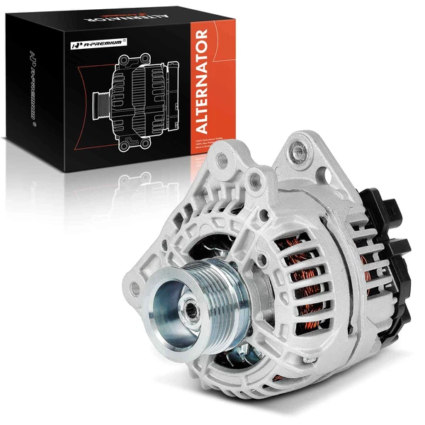 2006-2008 Volkswagen Jetta Alternator 110A 12V Clockwise 6-Groove Pulley A-Premium APALT1089