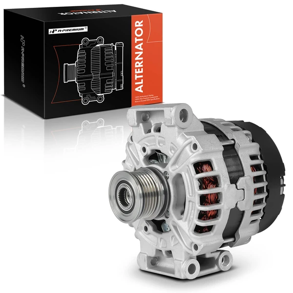 2011-2015 Mini Cooper Alternator 150A 12V Clockwise 6-Groove Pulley A-Premium APALT1090