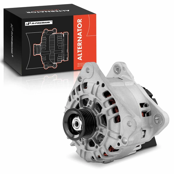 2002-2005 Audi TT Quattro Alternator 120A 12V Clockwise 6-Groove Pulley A-Premium APALT426