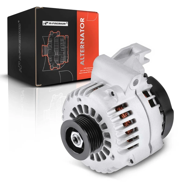 2000-2001 Chevrolet Monte Carlo Alternator 102A 12V Clockwise 6-Groove Pulley A-Premium APALT440