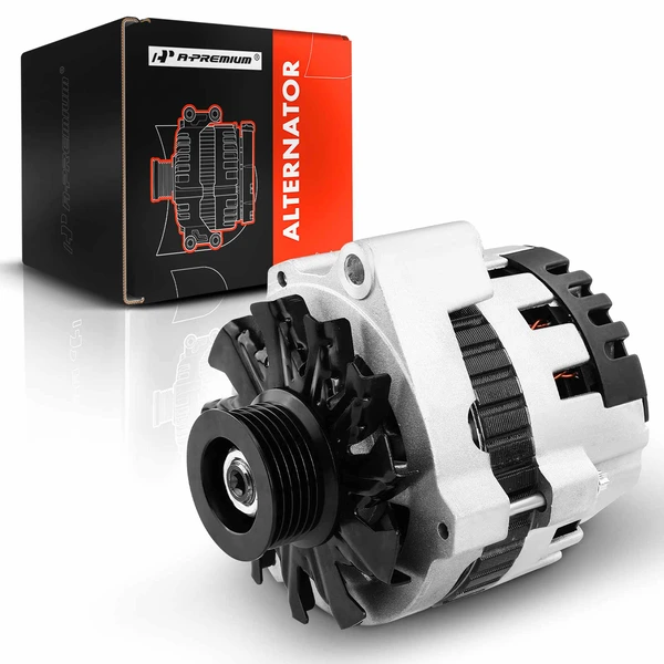 1987-1993 Chevrolet LLV Alternator 105A 12V Clockwise 6-Groove Pulley A-Premium APALT447