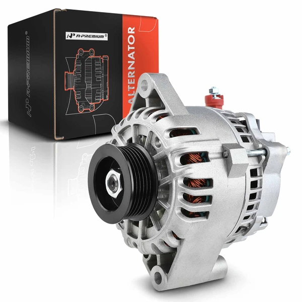 2001-2004 Ford Mustang Alternator 220A 12V Clockwise 6-Groove Pulley A-Premium APALT460