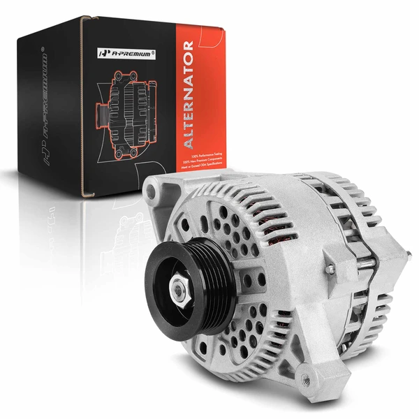 1990-1993 Mercury Sable Alternator 130A 12V Clockwise 6-Groove Pulley A-Premium APALT468