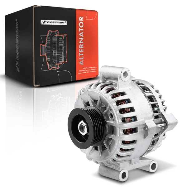 2004-2007 Mercury Monterey Alternator 135A 12V Clockwise 6-Groove Pulley A-Premium APALT600