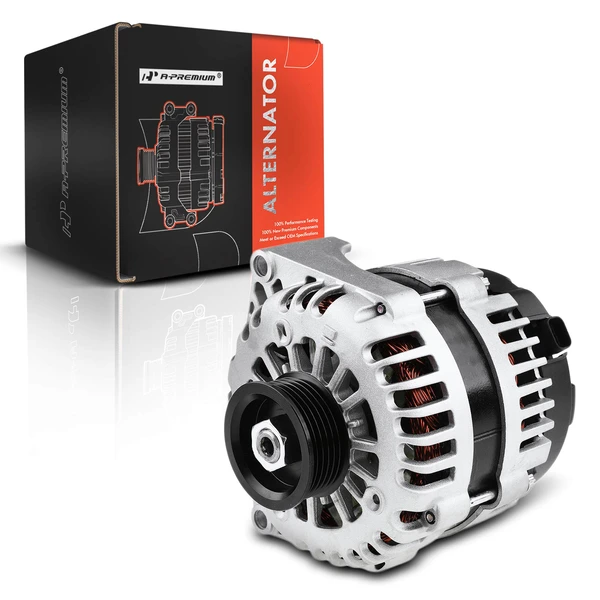 2009-2012 GMC Canyon Alternator 145A 12V Clockwise 6-Groove Pulley A-Premium APALT630