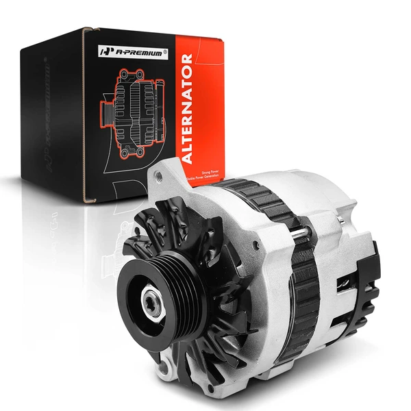 1992-1995 Chevrolet G10 Alternator 100A/105A 12V Clockwise 6-Groove Pulley A-Premium APALT518