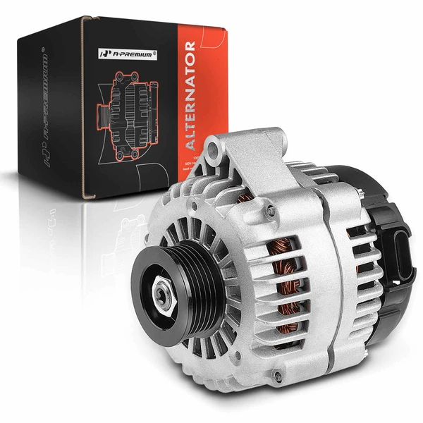 1999-2002 Chevrolet Silverado 2500 Alternator 105A 12V Clockwise 6-Groove Pulley A-Premium APALT545
