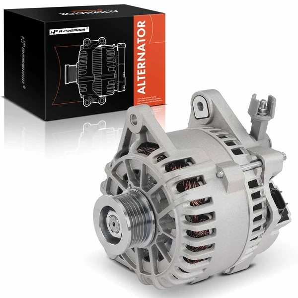 1998-2000 Mercury Mystique Alternator 110A 12V Clockwise 6-Groove Pulley A-Premium APALT1117