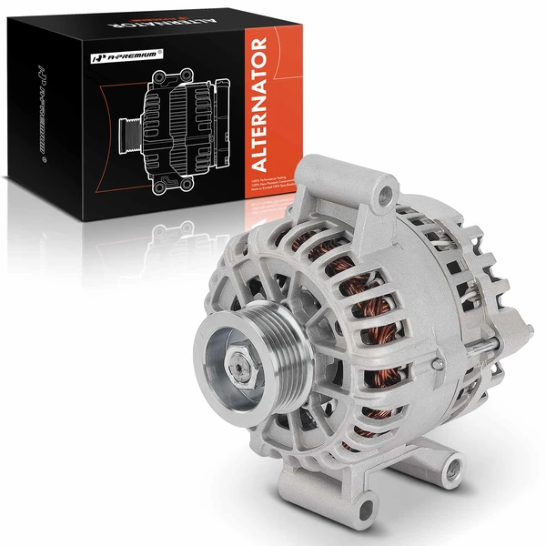 2001-2002 Mercury Cougar Alternator 110A 12V Clockwise 6-Groove Pulley A-Premium APALT1118