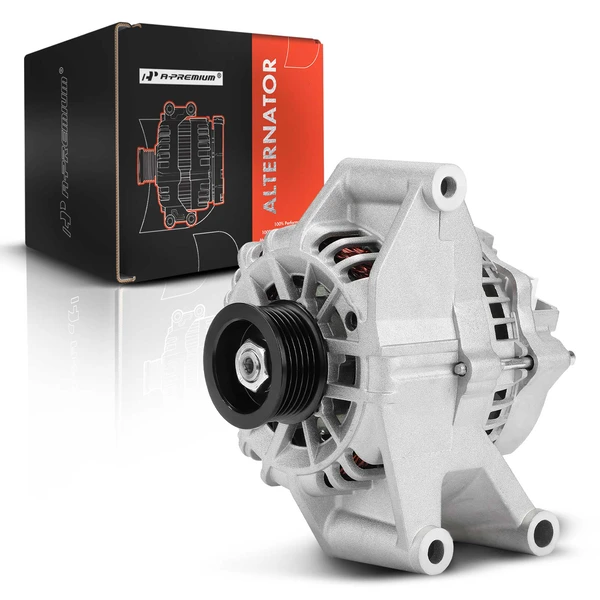 2000-2002 Lincoln LS Alternator 110A 12V Clockwise 6-Groove Pulley A-Premium APALT555