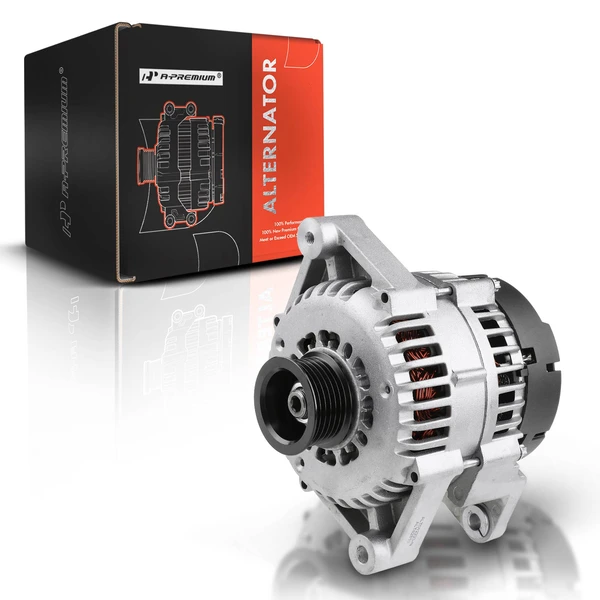 1999-2002 Daewoo Nubira Alternator 105A 12V Clockwise 6-Groove Pulley A-Premium APALT571