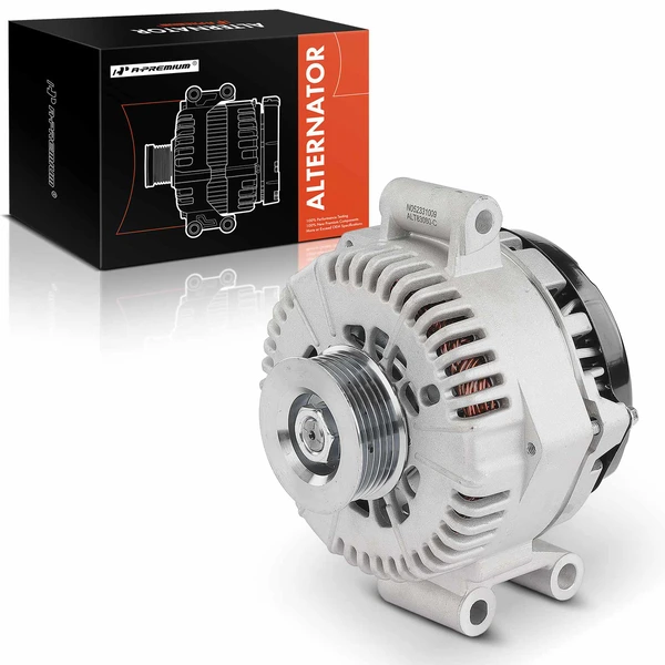 2003-2005 Ford F-550 Super Duty Alternator 120A 12V Clockwise 6-Groove Pulley A-Premium APALT1119