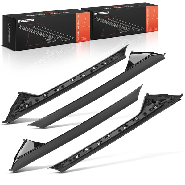 4 Pcs Front Outer & Inner A Pillar Interior Trim Handle for 2011-2018 Ford Explorer