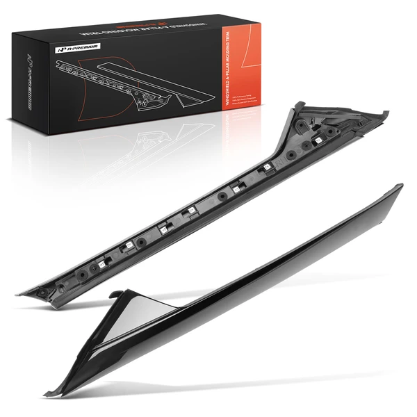 2 Pcs Front Passenger Outer & Inner A Pillar Interior Trim Handle for 2011-2018 Ford Explorer