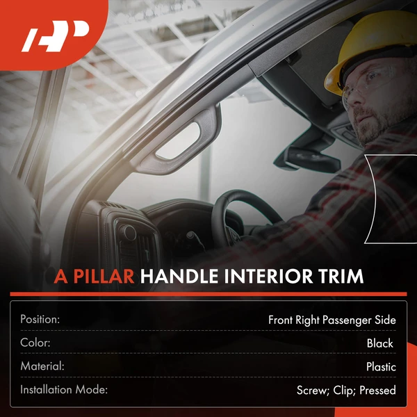 2 Pcs Front Passenger Outer & Inner A Pillar Interior Trim Handle for Ford Explorer