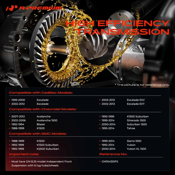 Front Differential Ring & Pinion Kit for Chevy Tahoe GMC Yukon Cadillac 4.30R