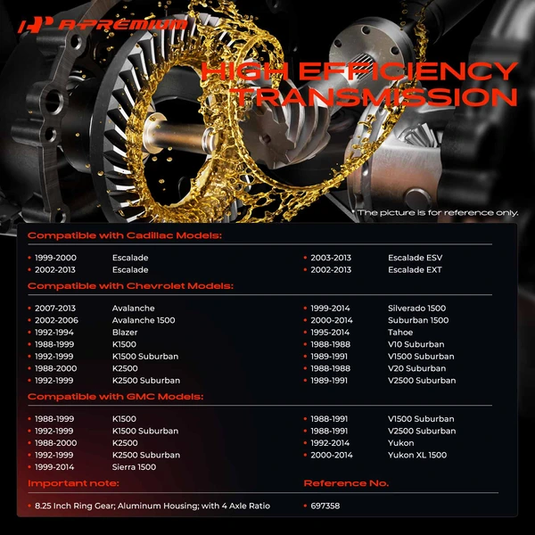 Front Differential Ring & Pinion Kit for Chevrolet Tahoe Cadillac Escalade 3.73R