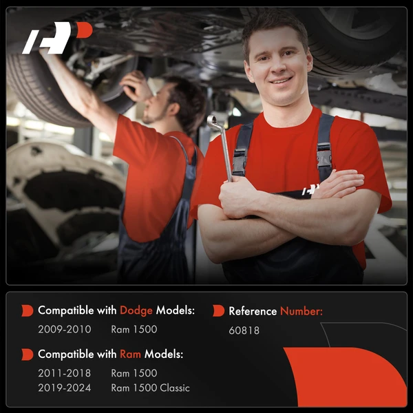 Rear Air Suspension Spring Bag Kit for Ram 1500 2011-2018 1500 Classic 2019-2024 Dodge