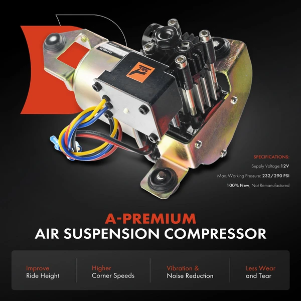 Air Suspension Compressor without Bracket for 2004-2005 Chevrolet Blazer