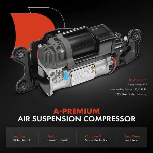 Air Suspension Compressor with Bracket for BMW X5 2014-2018 X6