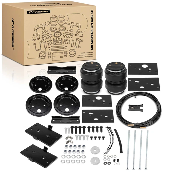 Rear Air Suspension Bag Kit with Black Airbag Pad for 2014-2024 Ram 2500