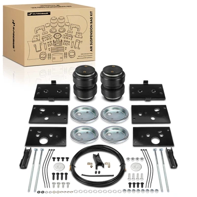 Rear Air Suspension Bag Kit with Silver Airbag Pad