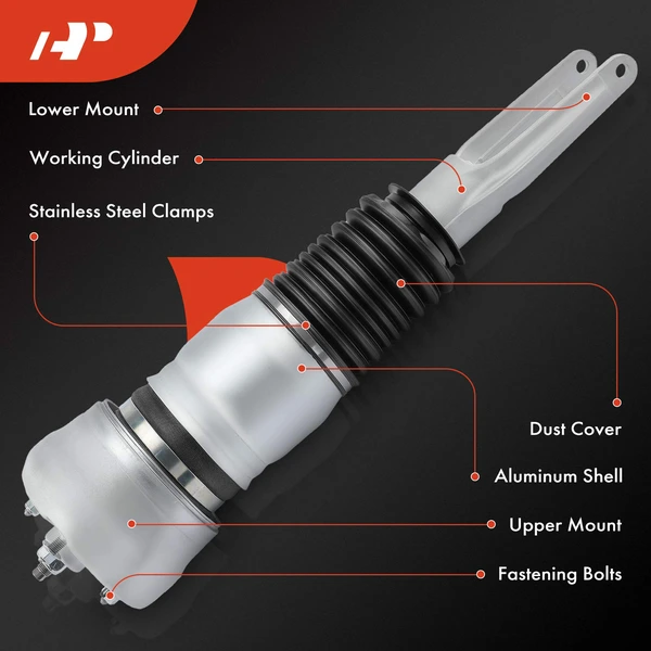 Front Passenger Air Suspension Strut for Porsche Panamera 2010-2016