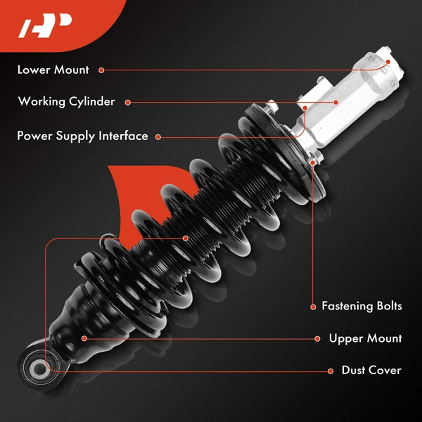 Front Passenger Air Suspension Strut Assy for INFINITI QX56 2011-2013 QX80 2014-2021