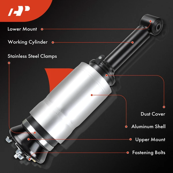 Front Driver or Passenger Air Suspension Strut for Land Rover LR3 05-09
