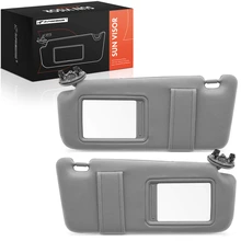 2 Pcs Beige Sun Visor with Mirror for 2007-2011 Toyota Camry