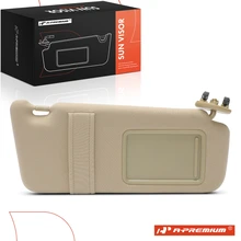 Passenger Beige Sun Visor with Mirror & Card Holder for 2007-2011 Toyota Camry