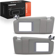 2 Pcs Gray Sun Visor with Sunroof Mirror for 2007-2011 Toyota Camry