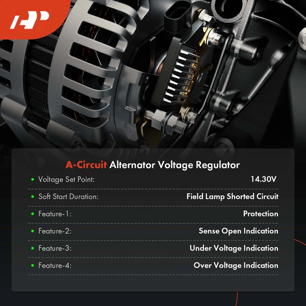 Alternator Regulator for Nissan Sentra 1993-1994 A-Circuit 14.30 Volt
