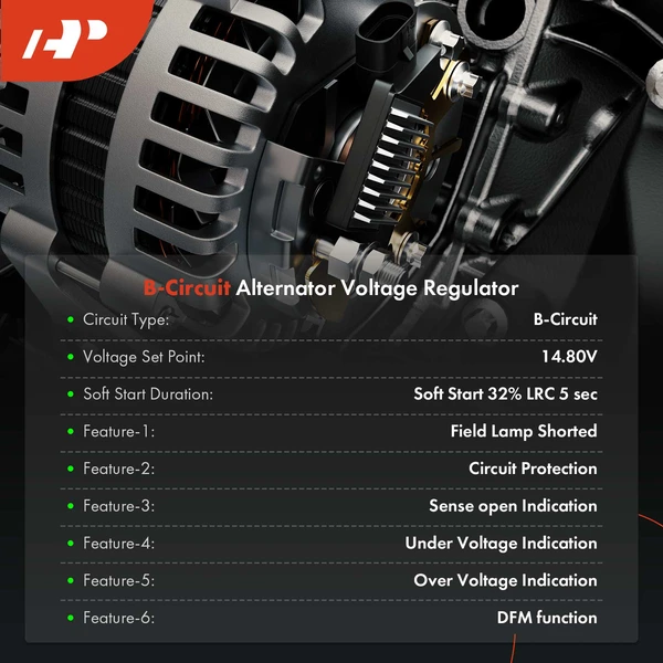 14.80±0.3 Volt Alternator Regulator for Buick LeSabre Cadillac DeVille Pontiac