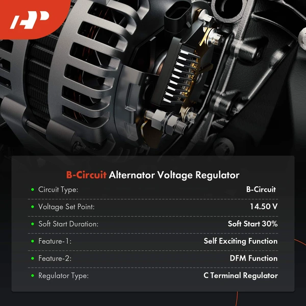 14.5 Volt Alternator Regulator for Kia Sorento 2012-2013 L4 2.4L DOHC