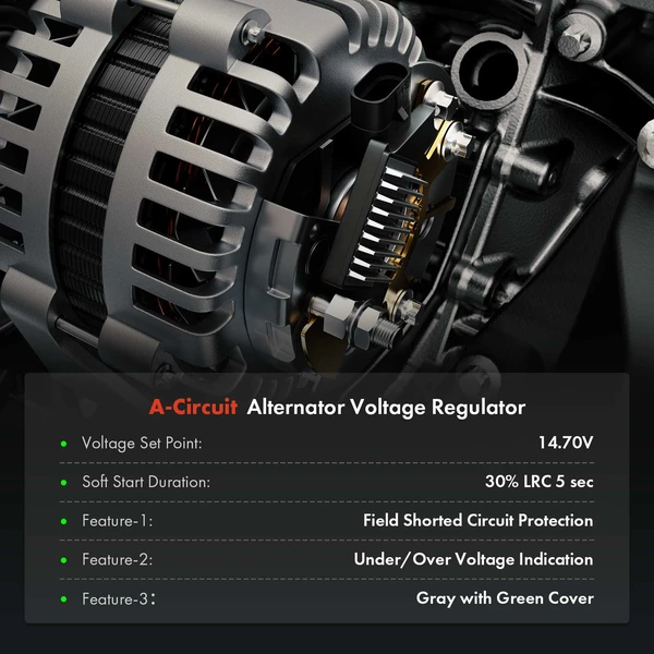 14.5V Alternator Voltage Regulator for Ford F-150 F-250 Super Duty E-150 Mustang