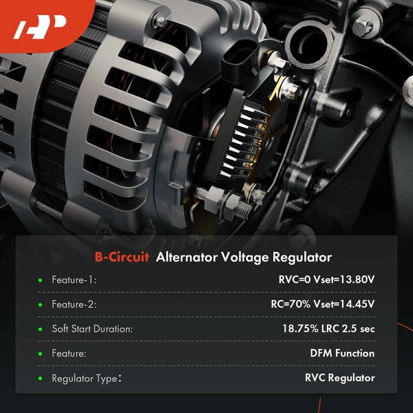 13.8V Alternator Voltage Regulator with Brushes for Chevrolet Colorado GMC Canyon
