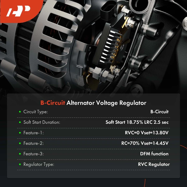 Alternator Voltage Regulator for Chevrolet Camaro Equinox Cruze GMC Terrain 13.8V